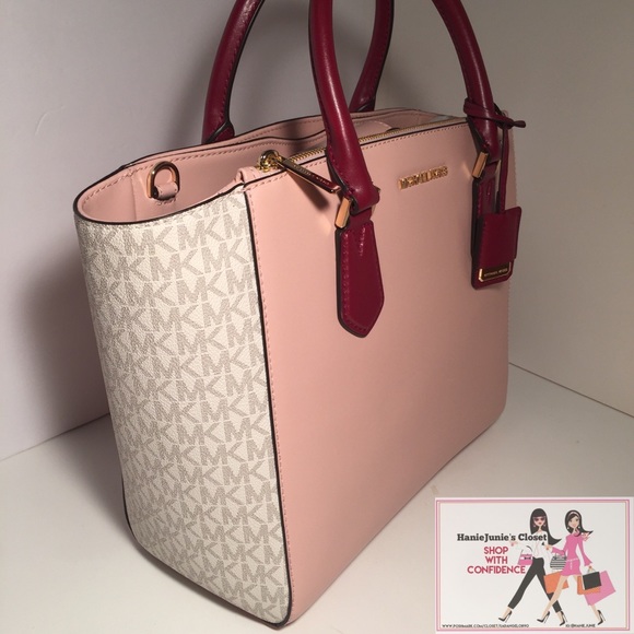MICHAEL KORS CAROLYN LARGE LEATHER TOTE - Picture 2 of 7